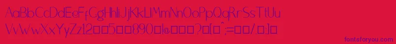 Bangunan Font – Purple Fonts on Red Background