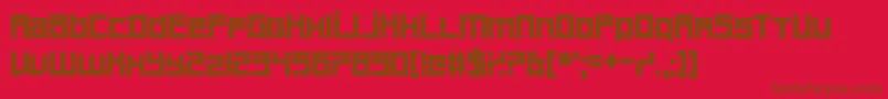 Шрифт Bankruptcy – коричневые шрифты на красном фоне