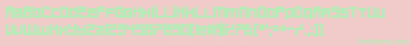 Bankruptcy Font – Green Fonts on Pink Background