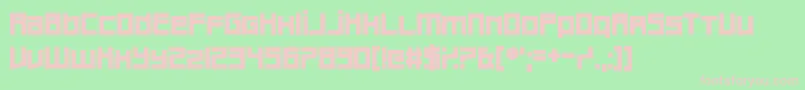Bankruptcy Font – Pink Fonts on Green Background