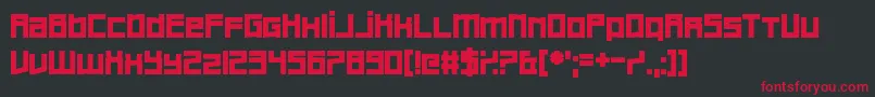 Bankruptcy Font – Red Fonts on Black Background