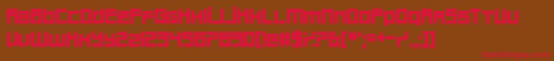 Bankruptcy Font – Red Fonts on Brown Background