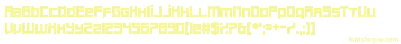 Bankruptcy Font – Yellow Fonts on White Background