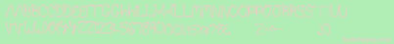 Too Font – Pink Fonts on Green Background