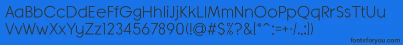 BanksMilesSingleLine Font – Black Fonts on Blue Background