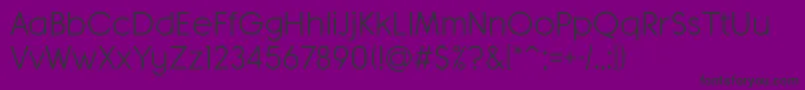 BanksMilesSingleLine-Schriftart – Schwarze Schriften auf violettem Hintergrund