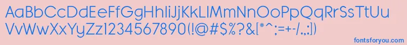 BanksMilesSingleLine Font – Blue Fonts on Pink Background