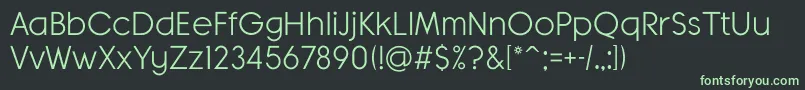 BanksMilesSingleLine Font – Green Fonts on Black Background