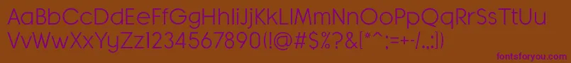 BanksMilesSingleLine Font – Purple Fonts on Brown Background