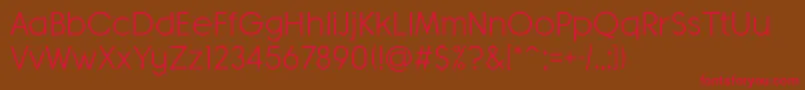 BanksMilesSingleLine Font – Red Fonts on Brown Background