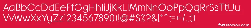 BanksMilesSingleLine Font – White Fonts on Red Background