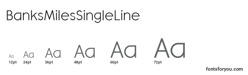 BanksMilesSingleLine Font Sizes