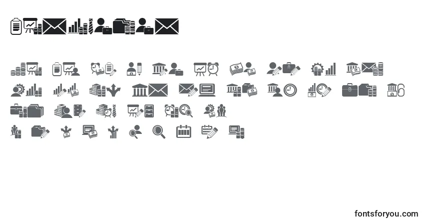 Fuente Bankwesen - alfabeto, números, caracteres especiales