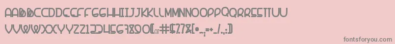 Banquetier Black Font – Gray Fonts on Pink Background