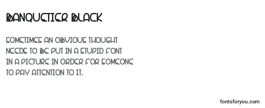 Обзор шрифта Banquetier Black