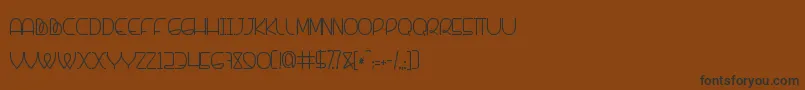 Banquetier Font – Black Fonts on Brown Background