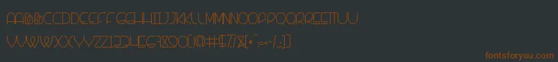 Police Banquetier – polices brunes sur fond noir