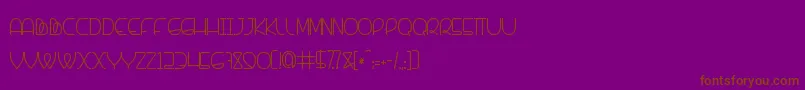 Banquetier Font – Brown Fonts on Purple Background