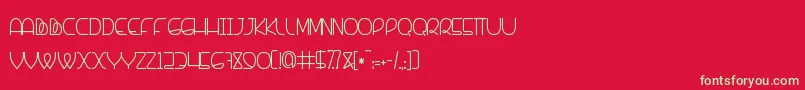 Banquetier Font – Green Fonts on Red Background