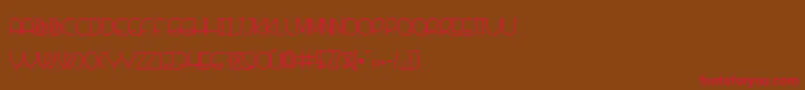 Banquetier Font – Red Fonts on Brown Background
