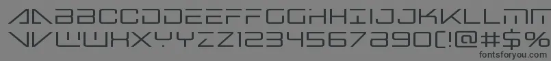 bansheepilot1 Font – Black Fonts on Gray Background