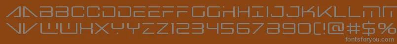 bansheepilot1 Font – Gray Fonts on Brown Background