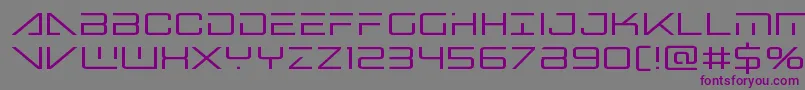 bansheepilot1 Font – Purple Fonts on Gray Background