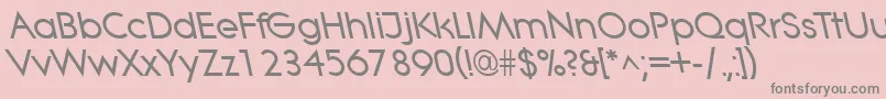 LitheleftyBold Font – Gray Fonts on Pink Background