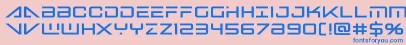 bansheepilotblack1 Font – Blue Fonts on Pink Background