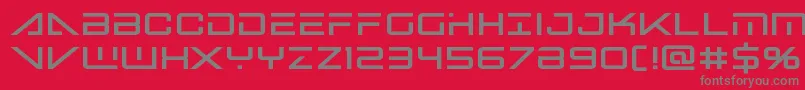 bansheepilotblack1 Font – Gray Fonts on Red Background