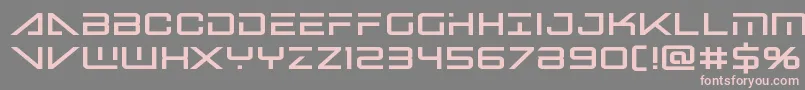 bansheepilotblack1 Font – Pink Fonts on Gray Background