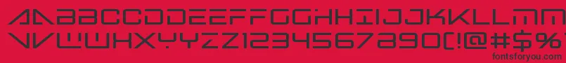 bansheepilotbold1 Font – Black Fonts on Red Background