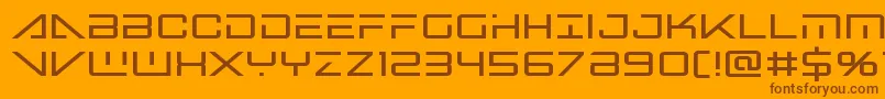 bansheepilotbold1 Font – Brown Fonts on Orange Background