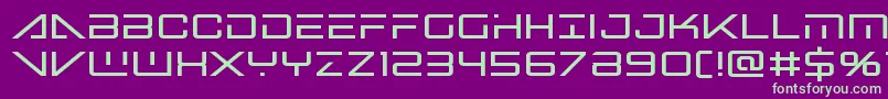 bansheepilotbold1 Font – Green Fonts on Purple Background