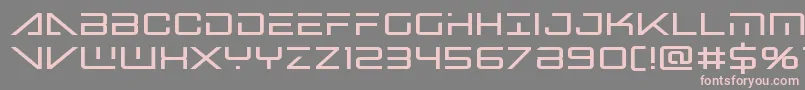 bansheepilotbold1 Font – Pink Fonts on Gray Background