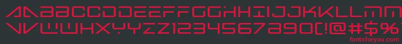 bansheepilotbold1 Font – Red Fonts on Black Background