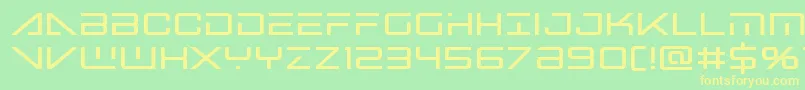 bansheepilotbold1 Font – Yellow Fonts on Green Background