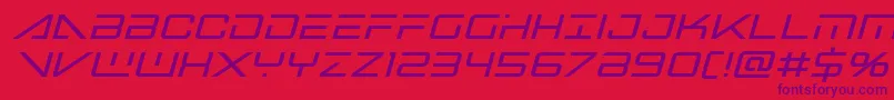 bansheepilotboldital1-Schriftart – Violette Schriften auf rotem Hintergrund