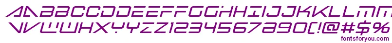 bansheepilotboldital1 Font – Purple Fonts on White Background