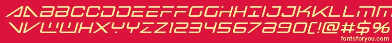 fuente bansheepilotboldital1 – Fuentes Amarillas Sobre Fondo Rojo