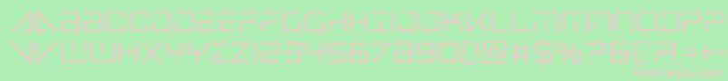 bansheepilotcond1 Font – Pink Fonts on Green Background