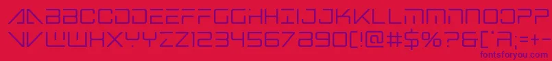 bansheepilotcond1 Font – Purple Fonts on Red Background