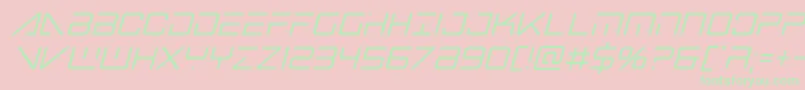 bansheepilotcondital1-Schriftart – Grüne Schriften auf rosa Hintergrund