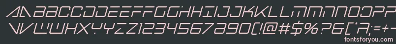 bansheepilotcondital1 Font – Pink Fonts on Black Background