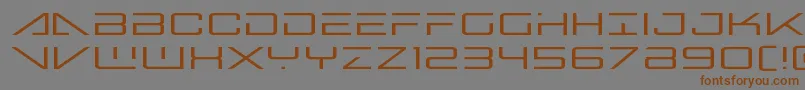 bansheepilotexpand1 Font – Brown Fonts on Gray Background
