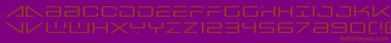 bansheepilotexpand1 Font – Brown Fonts on Purple Background