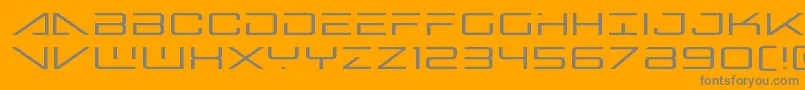 bansheepilotexpand1 Font – Gray Fonts on Orange Background