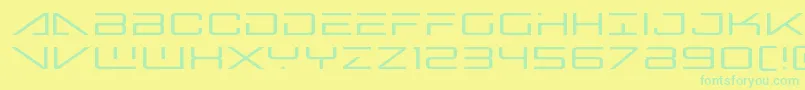 bansheepilotexpand1 Font – Green Fonts on Yellow Background