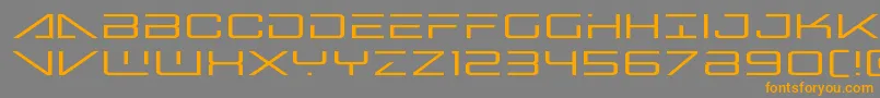 bansheepilotexpand1 Font – Orange Fonts on Gray Background