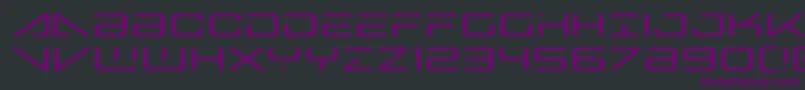 bansheepilotexpand1 Font – Purple Fonts on Black Background